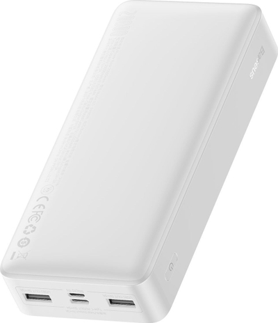 Karikues portativ Baseus Bipow, 20000mAh, 15W, i bardhë