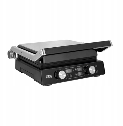 Grill elektrik TEESA TSA3239, 2100W, pllaka që s’ngjisin, gri