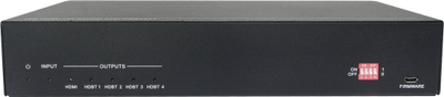 Ndarës HDMI VivoLink HDBT 2.0, 1x4, 4K, i zi
