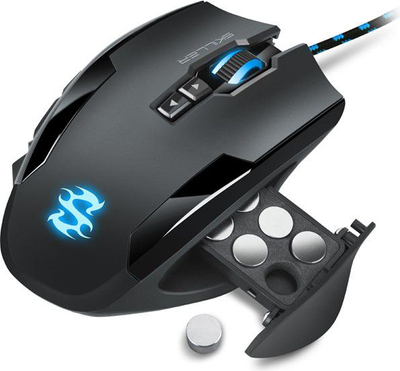 Maush gaming Sharkoon Skiller SGM1, me kabllo, RGB, i zi