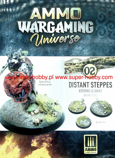 Libër wargaming Ammo Mig AMMO WARGAMING UNIVERSE Book 02 Distant Steppes, shumëgjuhësh, udhëzues strategjie