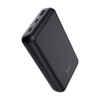 Powerbank Trust Laro, 100W, 2x USB C, 1x USB A, i zi