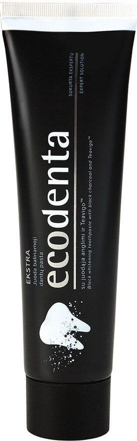 Pastë dhëmbësh ekologjike për zbardhje me qymyr ECODENTA, 100ml