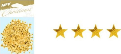 Konfeti dekor MFP Stars, 20 g, formë ylli, ngjyrë flori