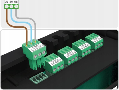 Termostat dhome Tech R-10b, dy gjendje, për shirit L-10, i zi