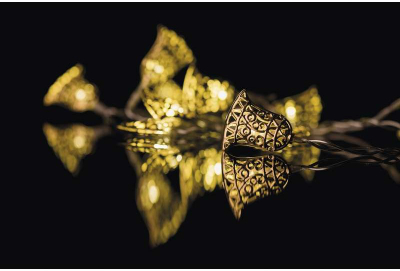 Garlandë LED Christmas Golden Bells, 2x AA, dritë e ngrohtë, ngjyrë e artë