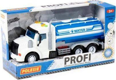 Lodër kamion cisternë Polesie Profi, me inercion, me dritë edhe tinguj, blu