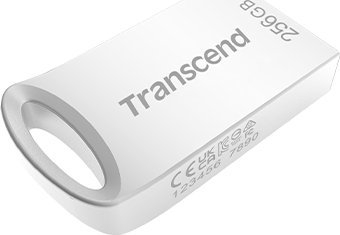 USB флеш Transcend JetFlash 710, 256GB, USB 3.1 Gen 1, сребрена
