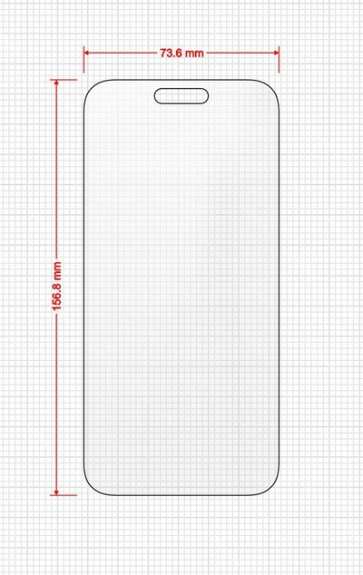Заштитна фолија за екран Grizz MatteScreen Easy за Apple iPhone 16 Plus, 2 парчиња, против отпечатоци
