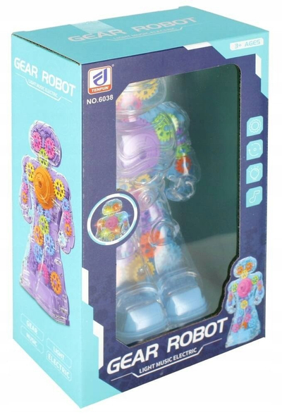 Играчка робот со турбина MEGA CREATIVE 524588, светла и звуци, автоматско движење, повеќебојна