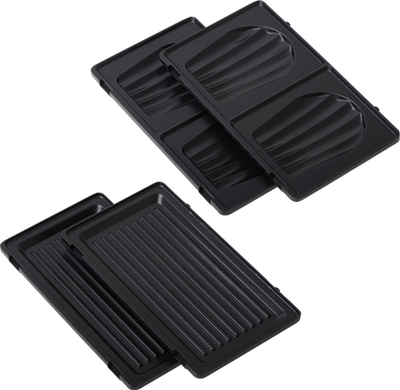 Toster sanduiçi Adler AD 3070b, 850W, 2 pllaka, i zi