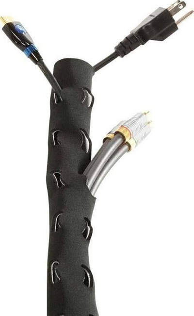 Mbulesë për rregullim kabllosh neopren, 3 m, 13.5 cm, e zezë