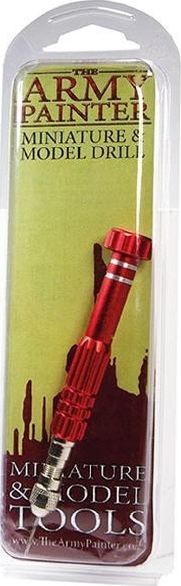 Stërvitje dore për miniatura Army Painter Miniature & Model Drill 2020, për plastikë rrëshirë dhe metal, me 3 gërshërë të holla, argjend