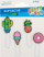Set kapëse letrash dekorative Craft with Fun Clip Cactus, 4 copë