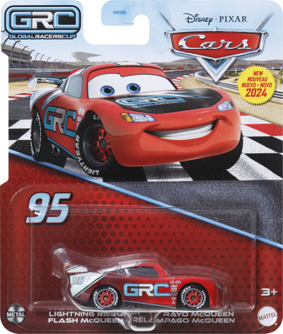 Makine lodër Mattel Cars Lightning McQueen HTY00, metal 1:55, shumëngjyrëshe e kuqe