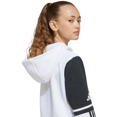 Дуксер со капуљача Adidas Squadra 25 Sweat Hoody Jr JD4807, памук, за деца, црна