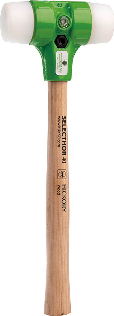 Çekan plastik Kukko Selecthor 60 mm, me dorezë hickory, ngjyrë jeshile