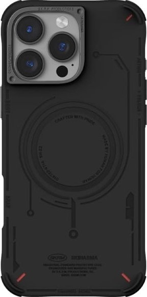 Маска за телефон Skinarma за iPhone 16 Pro 6.3", магнетско полнење, црна