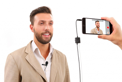 Mikrofon lavalier IK Multimedia iRig Mic Lav, set 2 copë, për telefona, i zi