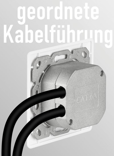 Prizë rrjeti EFB Elektronik CAT6a, 2 porta RJ45, e bardhë