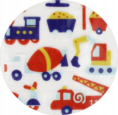 Dekorime vetëndjitëse prej fetri Craft with Fun Vehicles, forma automjetesh, shumëngjyrëshe