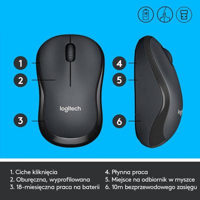 Maus wireless Logitech M220 (910-004878), i zi 