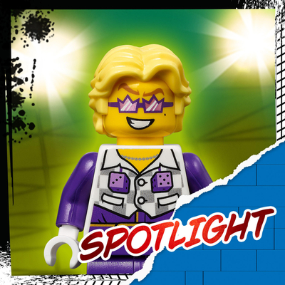 Lojëra ndërtimi LEGO City Stunt Show Motorbike with Camera 60309, motor stunt me flywheel, 5+