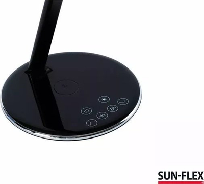 Llambë tavoline SUN FLEX QLITE, 5W, me karikim wireless QI për telefon, e bardhë