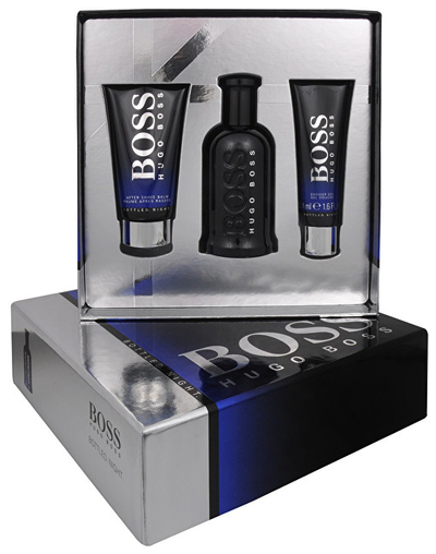 Set Hugo Boss, losion pas rroje Boss No. 6 Bottled Night 100 ml + balsam pas rroje 75 ml + xhel dushi 50 ml