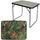 Tavolinë kampingu ST Garden Folding Suitcase, 80x60x70 cm, alumin, me lule