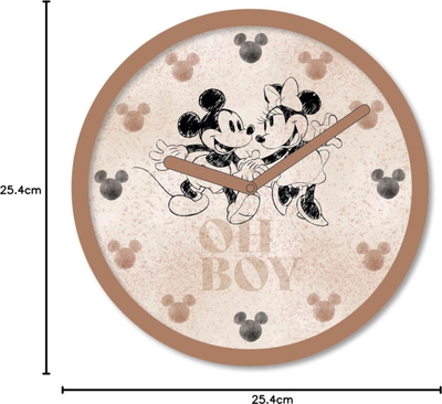 Ѕиден часовник Disney Mickey and Minnie Mouse Blush, винтиџ дизајн, розова