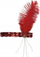Aksesor flokësh Boland Headband Flapper, një masë, i kuq
