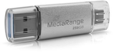 USB flash MediaRange Combo-Stick, 256GB, USB A, argjendtë