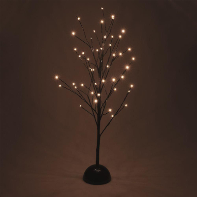 Dekor pemë me drita LED Twig Cherry Blossom, 60 cm, 48 LED, e zezë
