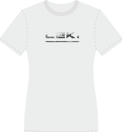 Bluzë gocash Leki Women Logo, pambuk, me logo, e bardhë
