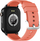Ora inteligjente Gravity GT15-3, ekran 2.04", Bluetooth, e zezë me rrip silikoni të kuq