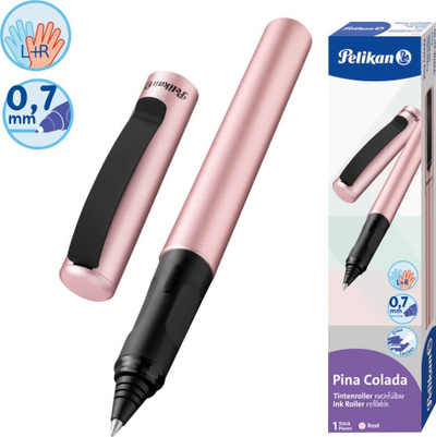 Stilolaps roller Pelikan Pina Colada, 0.7mm, për kartridha, blu metalike
