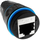Lidhës i jashtëm RJ45 Techly 105896, Cat6 F UTP, IP68, i zi