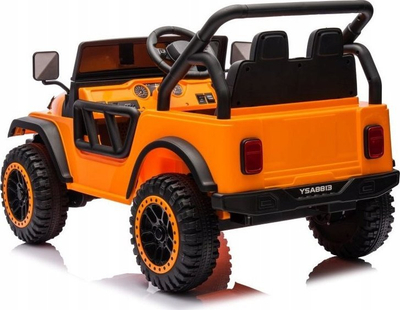 Makina elektrike për fëmijë LEAN CARS YSA8813, 24V, telekomandë prindërore, portokalli