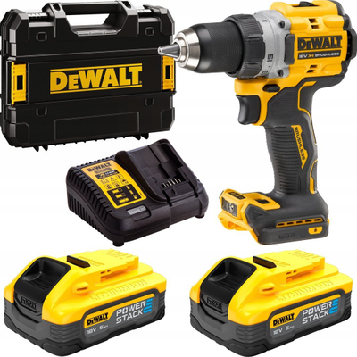 Makineri kaçavidë-spirale Dewalt DCD800H2T, 18V XR, 2x5Ah, e verdhë