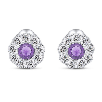 Vathë Brilio Silver Flowers EA331WAM