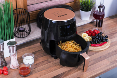 Fritezë ajri Linbox Air Fryer 4.5L, 1400W, e kuqe