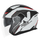 Helmetë motori jet Nox N130 Klint, polikarbonat, vizor anti UV, e zezë