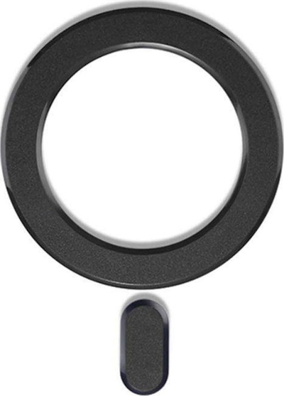 Unazë magnetike telefoni 4kom.pl Magmat MagSafe, universale, ngjitëse, e zezë