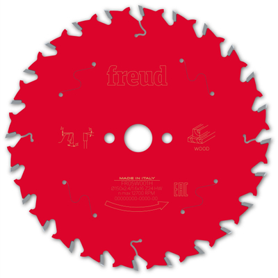 Teh rrethor Freud LP30M, 150mm, 24 dhëmbë, 16mm