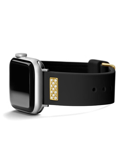 Rrip silikoni Guess për orë Apple 38/4-/41 mm, i zi