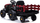 Traktor elektrik për kalamoj Lean Cars BDM0925, 12V, me rimorkjo, i kuq