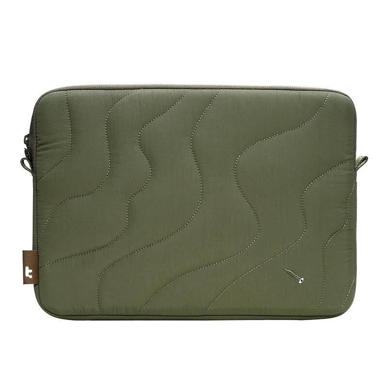 Çantë sleeve laptopi Tomtoc Terra A27, 16", dizajn i qepur, jeshile