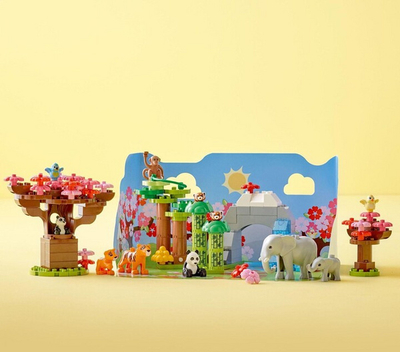 Set lodër LEGO® DUPLO® 10974 Wildlife of Asia, 118 pjesë