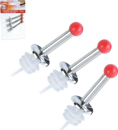 Set pompash dozimi për shishe, 3 copë, universal, e bardhë